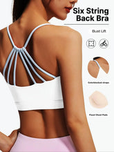 Load image into Gallery viewer, Women's Sporty Backless Sports Bra with Fixed Padding, Slim-Fit Design for All Seasons, Perfect for Fitness &amp; Training
