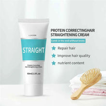 Load image into Gallery viewer, 60ml Keratin Hair Straightening Cream Professional Damaged Treatment Faster Smoothing Curly Hair Care Protein Correction Cream
