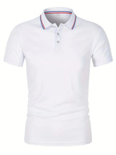 Load image into Gallery viewer, 2025 Hot Sale Men's Summer Casual Breathable Comfortable Polo Shirt Men's Solid Color High Quality Short Sleeve T-Shirt
