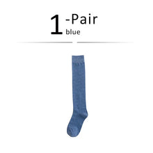 Load image into Gallery viewer, Solid Cotton Thigh High Socks
