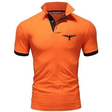 Load image into Gallery viewer, Polo collar contrasting color shirt office fashionable new T-shirt polo shirt men's summer top business casual breathable
