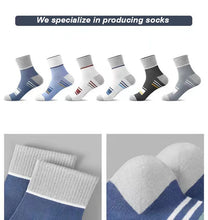 Load image into Gallery viewer, Men’s Breathable Cotton Crew Socks – 6-Pair Set
