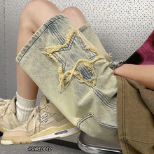 Load image into Gallery viewer, Retro High Street Denim Shorts
