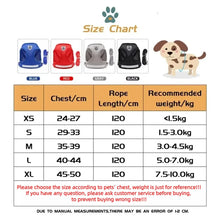 Load image into Gallery viewer, Cat Harness Lead Leash Set Adjustable Reflective Escape Proof Pet Mesh Vest Harness Puppy Dog Collar Small Dog Cat Pet Supplies
