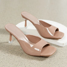 Load image into Gallery viewer, Women High Heel Sandals 2026 Summer New Fashion Square Toe Open Toe Slippers Women Elegant Casual Comfortable High Heel Sandals
