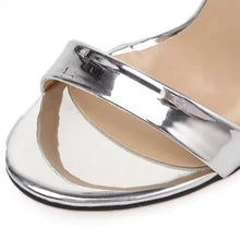 Load image into Gallery viewer, Fashion Women's High Heels Bow Women Sandals Patent Leather Open Toe Party Shoes Buckle Ultra High Heels Women Shoes New Zapatos
