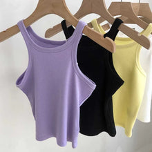 Load image into Gallery viewer, 2024 Women Tank Tops Sexy Cropped Top Female Women Summer Camisole Camis Black White Sport Clothes For Women
