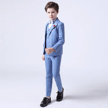Load image into Gallery viewer, Formal Kids Plaid Tuxedo Suit
