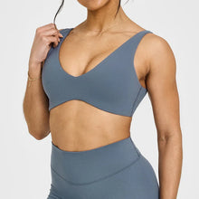 Load image into Gallery viewer, Yoga fitness sports bra women's gathered beautiful back high-intensity sports vest tight sportswear breathable sports top
