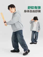 Load image into Gallery viewer, Bright Zip Casual Kids Hoodie
