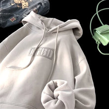 Load image into Gallery viewer, Loose Fit Letter Print Hoodie
