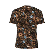 Load image into Gallery viewer, Gym T Shirt For Men Steampunk Design T-Shirts Fashion Wonderful Clockwork Vintage Summer Tees O Neck Streetwear Design Tops
