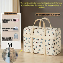 Load image into Gallery viewer, 1pc Foldable Luggage Organizer Bag with Cute Puppy Pattern,Large Capacity Space-Saving Travel Storage Bag,Durable Polyester bag
