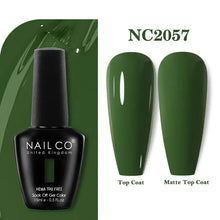 Load image into Gallery viewer, NAILCO 333 Colors Gel Nail Polish Semi Permanent Varnishes Nails Art Design Hybrid Soak Off Top Base Coat UV Gel Manicure 15ml
