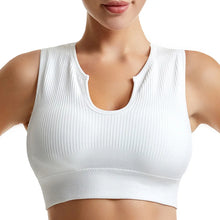 Load image into Gallery viewer, Women's Sleeveless Sports Bra Navel-Leaking with A Chest Pad  Highly Elastic Vest Sexy Stretchy Breathable Bra
