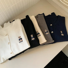 Load image into Gallery viewer, Korean V Neck Knit Cardigan
