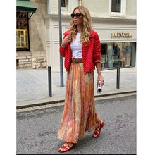 Load image into Gallery viewer, Summer Skirts Women's 2026 New Fashion Print Unique Women's High Waist Skirts Chic Youth Summer Travel Holiday Street Skirts
