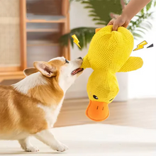 Load image into Gallery viewer, Dog sleeping with a dog hug duck toys to relieve boredom of little yellow duck pet interactive plush doll pet supplies

