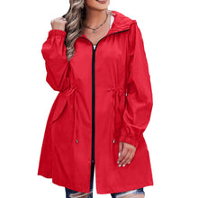 Load image into Gallery viewer, Women Trench Coat New Spring Autumn Jacket Casual Long Sleeve Hooded Mid Long Windbreaker Female Overcoat High-Quality Coats
