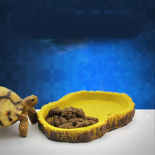 Load image into Gallery viewer, Pet Reptile Feeder Bowl Basin Resin Non-Toxic Food Water Pot Turtles Tortoise Scorpion Lizards Crabs for Pets Feeding Tray
