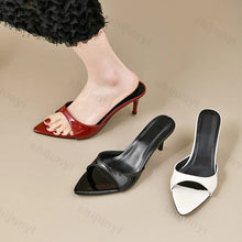 Load image into Gallery viewer, Women's High Heels Summer Slippers Women Sandals Fashion Classic Pointy Open Toe Stiletto Heels Sexy 2026 High-heeled Slippers
