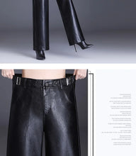 Load image into Gallery viewer, Wide Leg PU Leather Pants

