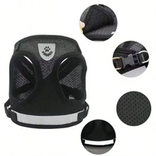Load image into Gallery viewer, Pet Leash Undershirt Harnesses Mesh Breathable Adjustable Easy Control Reflective Undersh Medium Pet Accesrt Dog Harness Collar
