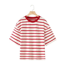 Load image into Gallery viewer, Striped Cotton Summer Tee Women

