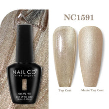Load image into Gallery viewer, NAILCO 333 Colors Gel Nail Polish Semi Permanent Varnishes Nails Art Design Hybrid Soak Off Top Base Coat UV Gel Manicure 15ml
