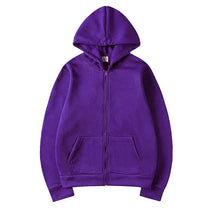 Load image into Gallery viewer, Men’s High Street Solid Zip-Up Hoodie
