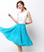 Load image into Gallery viewer, Silk Pleated High Waist Midi
