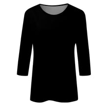 Load image into Gallery viewer, Women Summer Tops Round Neck Three Quarter Sleeve Comfortable Print T Shirt Blouse Women T Shirt muticolor t shirt tops
