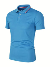 Load image into Gallery viewer, 2025 Hot Sale Men's Summer Casual Breathable Comfortable Polo Shirt Men's Solid Color High Quality Short Sleeve T-Shirt
