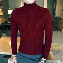 Load image into Gallery viewer, Slim Turtleneck Knit Pullover

