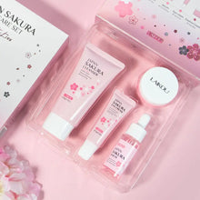 Load image into Gallery viewer, Facial Skin Care Set Skin Cleaning Sakura Skincare Set For Women Girls With Cleanser Toner Face Serum Cream Eye Cream
