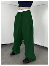 Load image into Gallery viewer, Men's Athletic Trainning Joggers Casual Loose Fit Sweatpants Spring Fall Fleece Lined Pants Elastic Waist Drawstring Trousers

