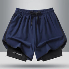 Load image into Gallery viewer, Men's Quick Dry Running Shorts with Drawstring and Zip Pockets - Ideal for Athletic Workouts and Gym Sessions
