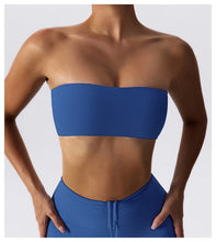 Load image into Gallery viewer, Sports Bra Sport Top Woman Gym Underwear Strapless Bustier Breathable Elastic Workout Tops Fitness Training Brassiere Yoga Bras
