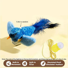 Load image into Gallery viewer, The pet cat toy emulates the sound bird to amuse the cat elastic rope to relieve boredom and resist scratching and biting
