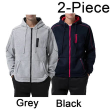 Load image into Gallery viewer, Men's Hoodie Black White Army Green Red Hooded Color Block Fleece Cool Casual Winter Clothing Apparel Hoodies Sweatshirts
