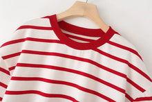 Load image into Gallery viewer, Striped Cotton Summer Tee Women
