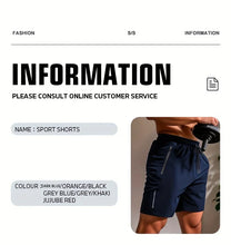 Load image into Gallery viewer, UETEEY Summer Shorts Men Gym Sport Running Squat Fitness Workout Man Short Pants Breathable Quick-drying Drawstring Mens Shorts
