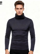 Load image into Gallery viewer, Men's Turtleneck Sweater Warm Soft Knit Pullover Fashion Versatile Long Sleeve Top for Autumn Winter
