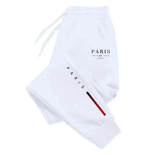 Load image into Gallery viewer, Stylish high-grade sweat joggers for city men, unique Paris print, multi-scene trousers for travel, sports and home leisure.
