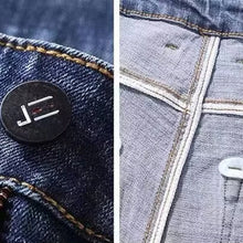 Load image into Gallery viewer, 2025 New Men Fashion Loose Straight Elasticity Jeans Male Wear-resistant Slim Fit Denim Pants Smart Casual Dark Gray Trousers
