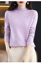 Load image into Gallery viewer, Merino Wool Mock Neck Pullover
