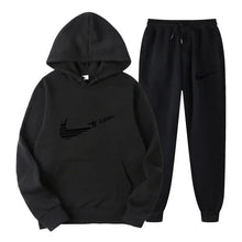 Load image into Gallery viewer, Men Tracksuit 2 Pieces Sets Hooded Sweatshirt +Drawstring Pants Male Hoodies Running Sportswear Men Women Autumn Sportwear
