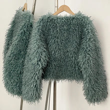 Load image into Gallery viewer, Fur Coat Eco-friendly Coats for Woman Artificial Winter Fur Coat Warm Women's Clothing New in Coats &amp; Jackets Women Tops Stones
