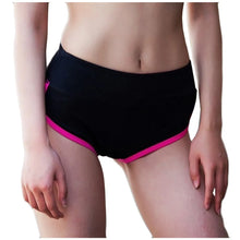 Load image into Gallery viewer, Yoga Shorts Women Sportswear Elastic Workout Pants Color Blocking Breathable Trousers Flat Belly Sheathing Leggings Leggins Muje
