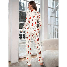 Load image into Gallery viewer, Printed Long Sleeve Pajama Set
